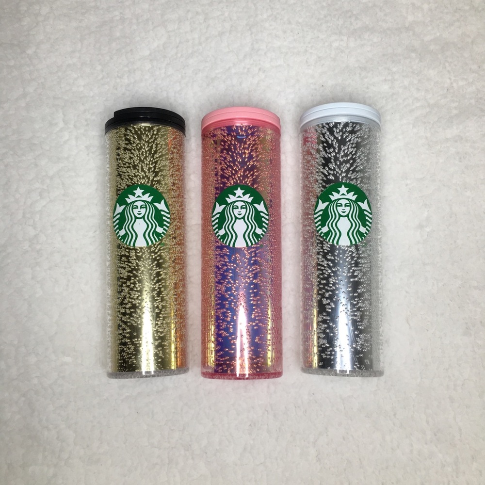 Set of 3 Starbucks bubbles tumbler